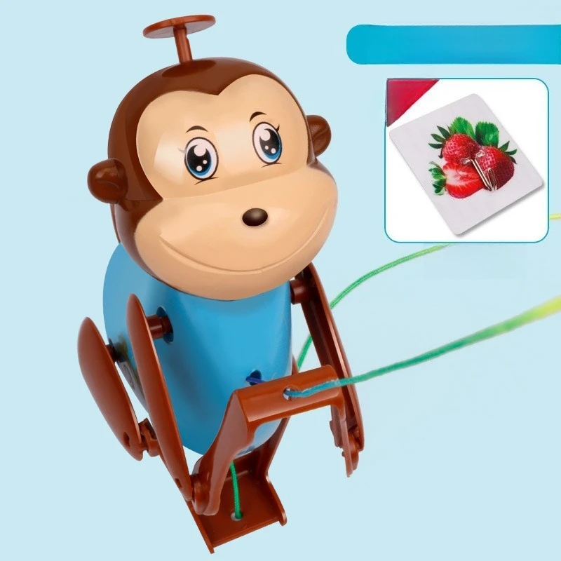 Kreatywna zabawka dla dzieci: Małpa wspinająca się po linie, interaktywna gra rodzic-dziecko, produkt hit, zabawa z wciąganiem sznurka, wspinanie się po drzewie, zabawka dla dzieci, urocze lalki.