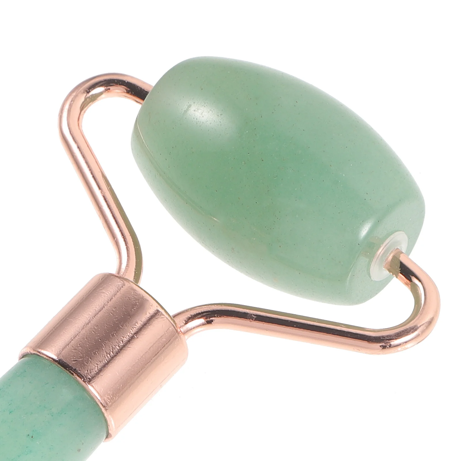 Herramienta de masaje con rodillo de Jade, masajeador ergonómico portátil para cara, cuello y ojos para el cuidado de la piel, relajación corporal y masaje Facial