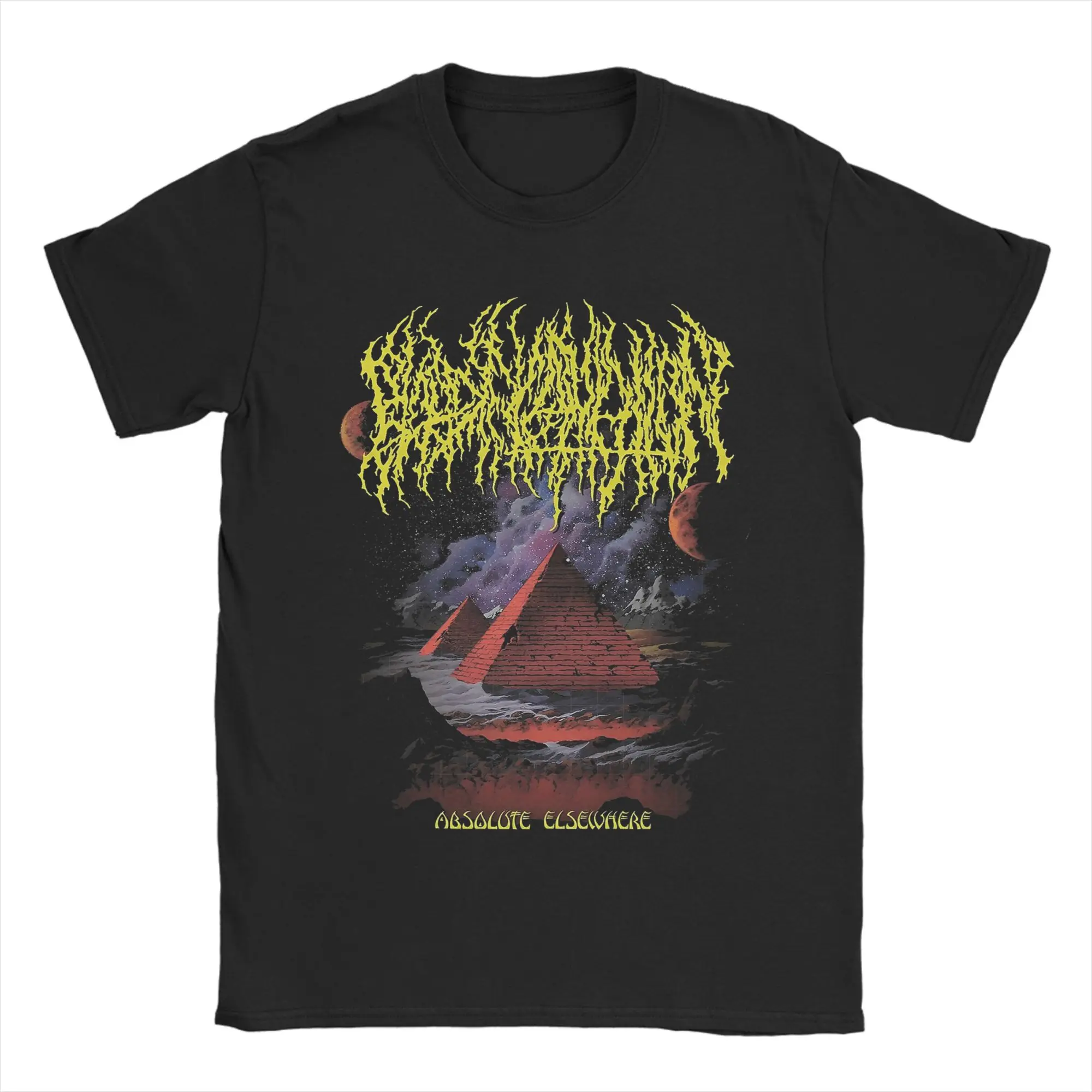 Casual Blood Incantation Pyramid T-Shirts Men O Neck Pure Cotton T Shirts  Short Sleeve Tees Summer Tops