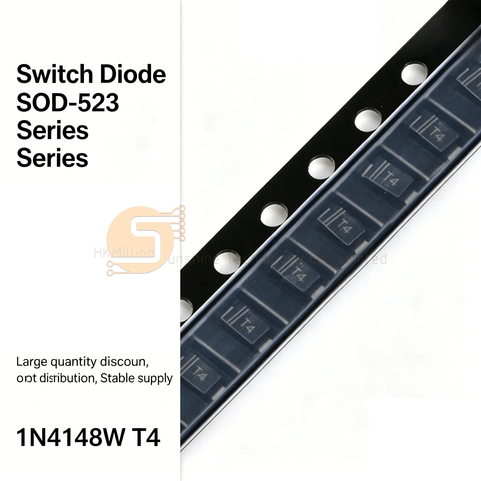 1000pcs 1N4148WT 1N4148WS 1N4148W SOD-523 SOD-323 SOD-123 Switching Diode T4 Marking SMD