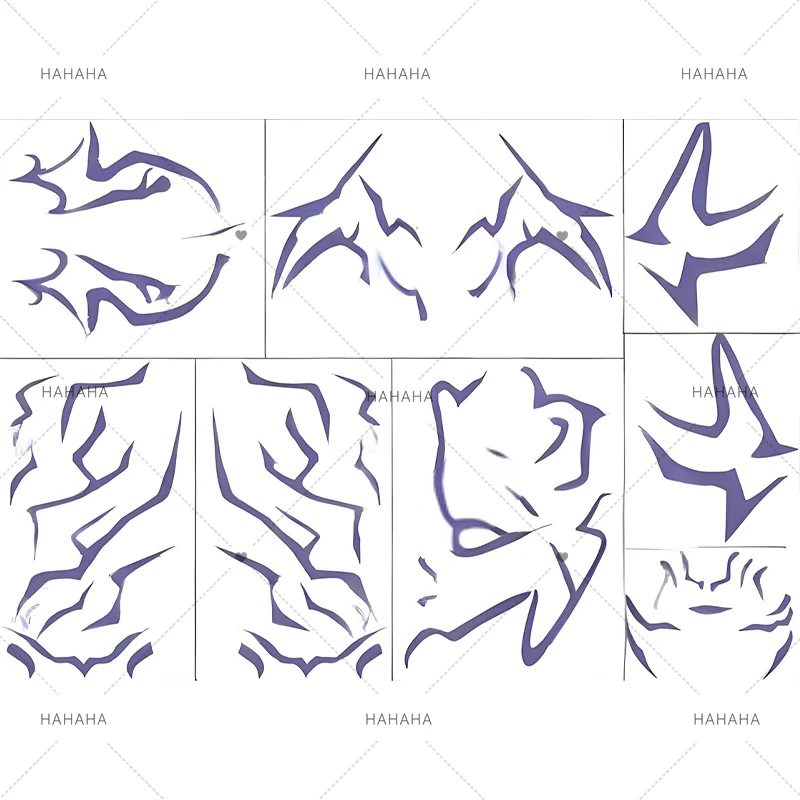 KPop Demon Hunters Rumi Kang Cosplay Prop Tattoo Sticker Rumi Tattoo Sticker Demoniserende Sticker Voor Hallowmas Party Volwassen Props