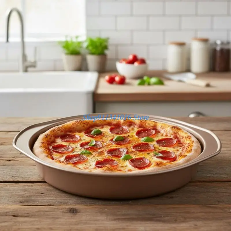  Rusts Resistant Nonrust Steel 9Inch Round Oven Pan Cookie Baking Sheet Produced For Even Baking And Quick Cleanups