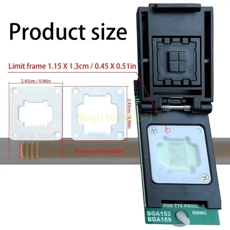 Bestseller BGA153 BGA169 Adapter IC -Socket für T76 Programmer Test Probehalter Application
