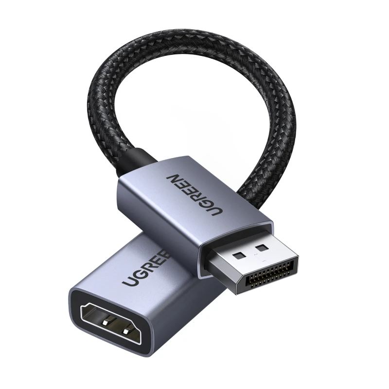 UGREEN Kabel Adapter DP na HDMI 4K 30Hz DisplayPort Męski na HDMI Żeński Konwerter do PC Laptopa Monitora Projektora Kina Gamingowego — zdjęcie produktu 7