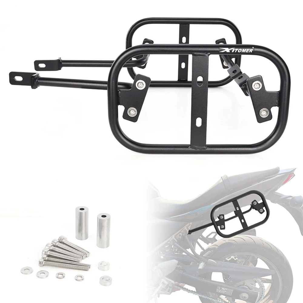 

For Suzuki SV650 ABS 2015-2024 SV650X 2018-2024 Motorcycle Side Luggage Racks Saddlebag Support Bars Mount Bracket Pannier Racks
