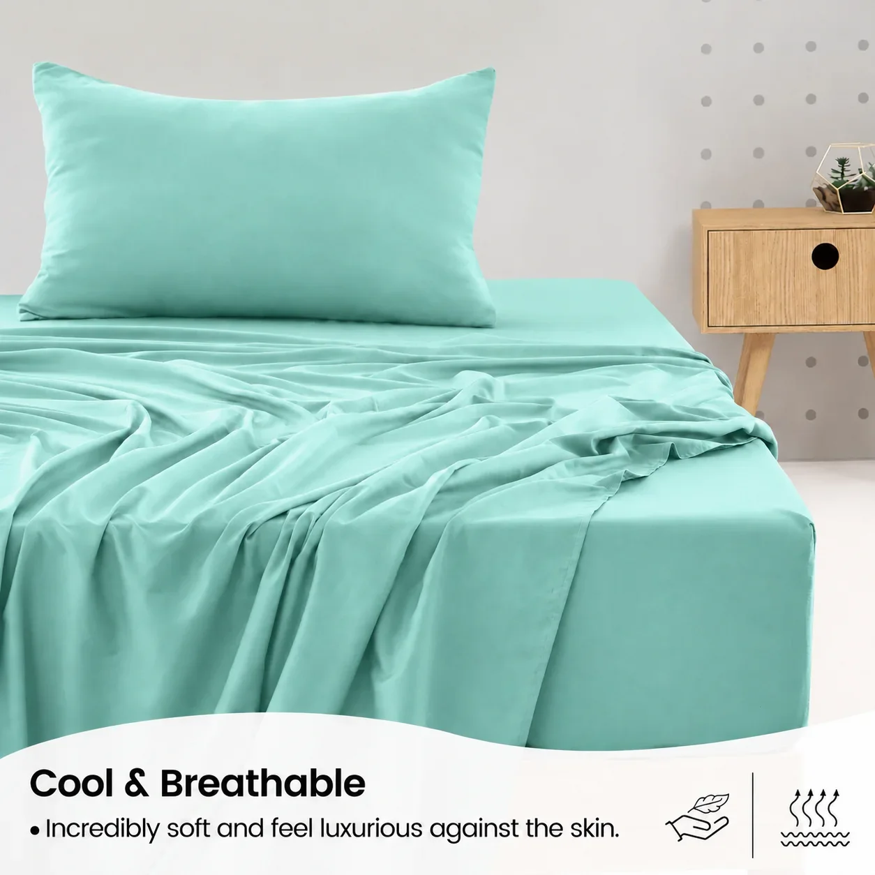 Sheet Set, Breathable & Cooling Sheets, Hotel Luxury Bed Sheets, Extra Soft, Easy Fit Deep Pocket, Moisture Wicking, Wrinkle & Fade Resistant, Great for Bedroom, Guest Room, Apartment - 3/4 Piece Set