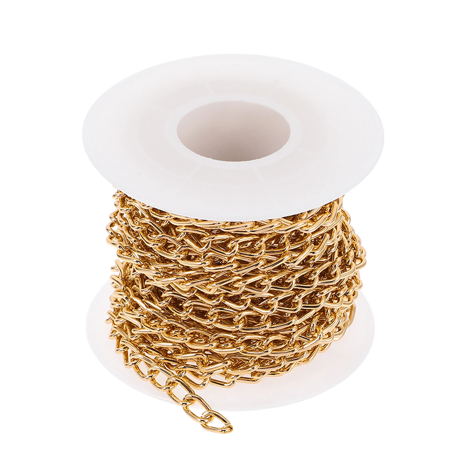 

1 Shape Fine For Jewelry Making Aluminum Curb Chain Diy Necklace Bracelet Craft Repair Pendant Hanging Chain Roll Jewelry