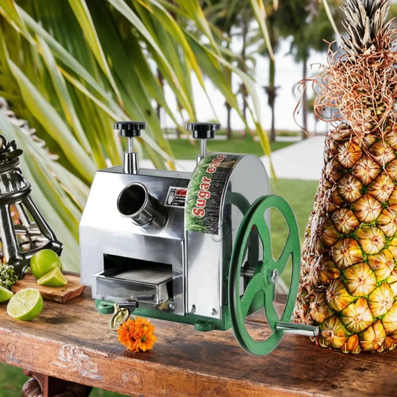 Commercial Portable Manual Type Small Scale Sugar Cane Sugarcane Juice Making Extractor Machine