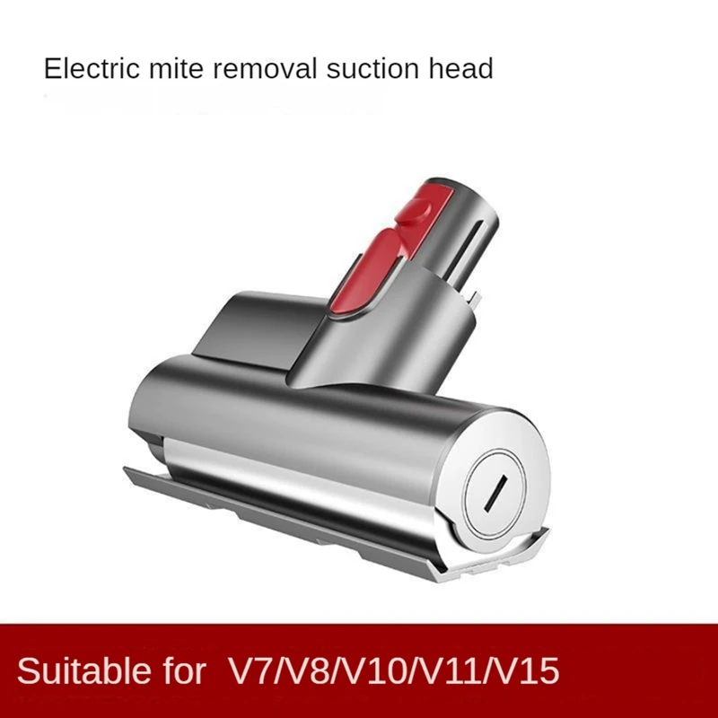 Mini Motorized Tool Brush Head For Dyson V7 V8 V10 V11 V15 Stick Vacuum Cleaner Mite Removal Suction Head Parts