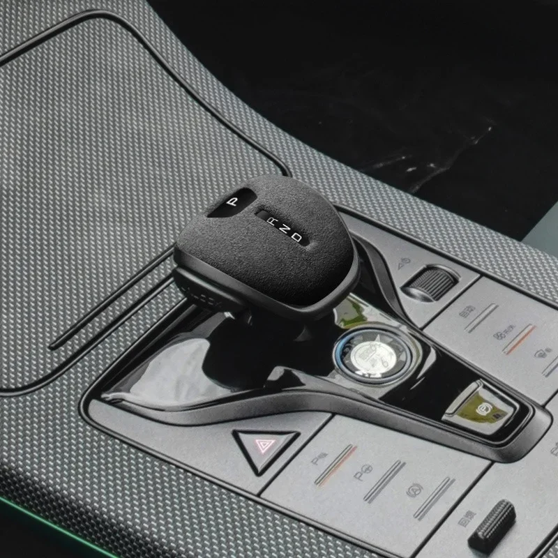 

Для BYD Han, Tang, Song Plus/Pro, Qin Plus 2021-2025: накладка на ручку переключения передач из суперзамши, аксессуары для головки рычага КПП