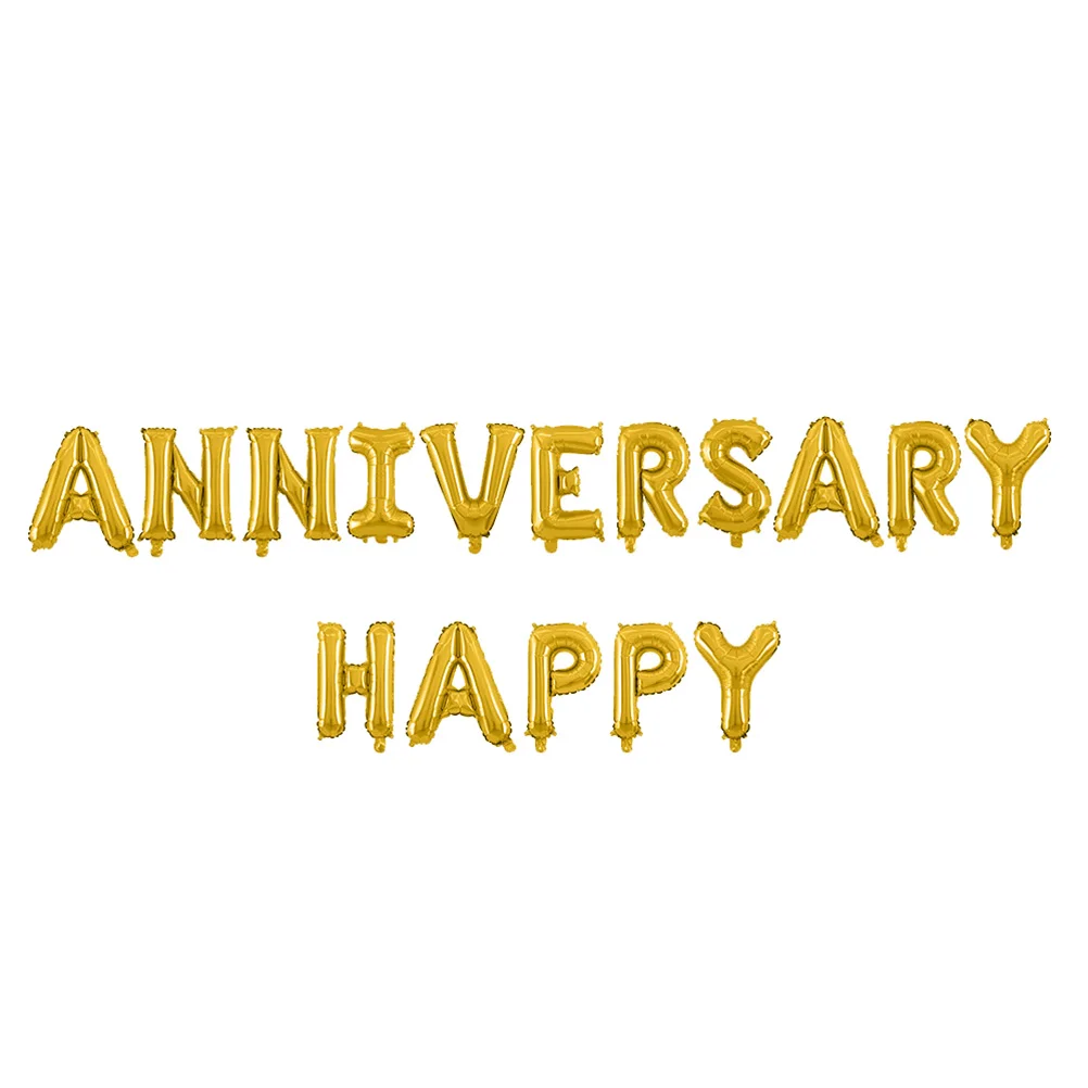 

16 Inch Balloon Decorations for Weddings Happy Anniversary Ballons Balloons Inflatable Romantic Birthday
