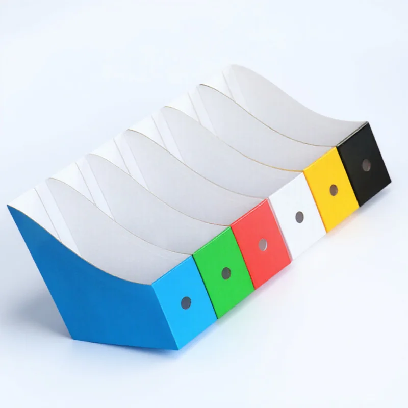 6Pcs Color Document Holder Paper Organizer Desktop File Organizer Magazine Rack Office File Folder Storage Box