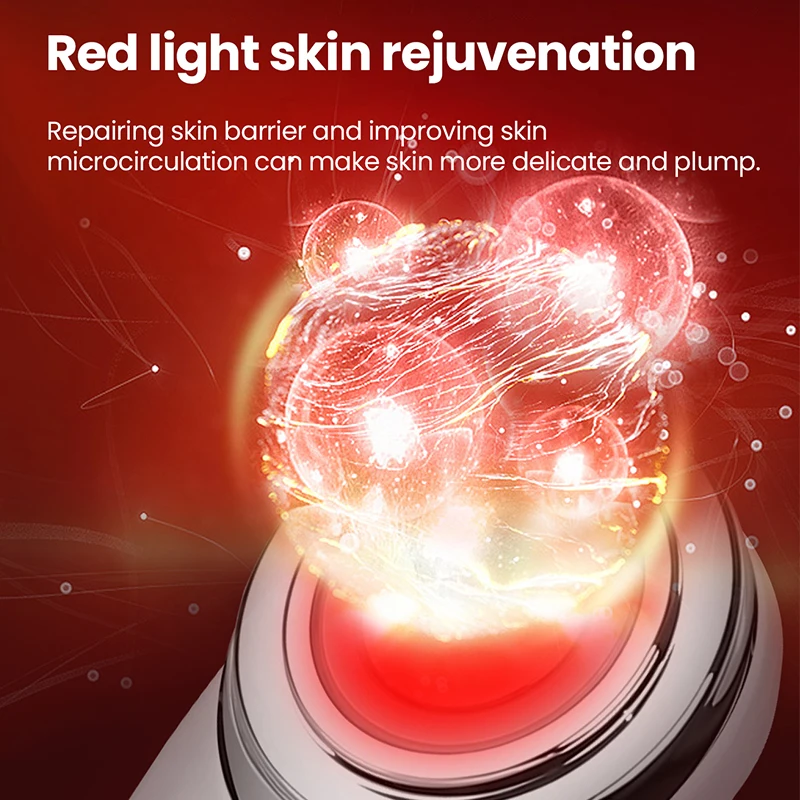 KSKIN Ultrasonic Skin Scrubber Electric Facial Peeling Device Microcurrent Deep Cleansing Lifting Tightening Skin Massager