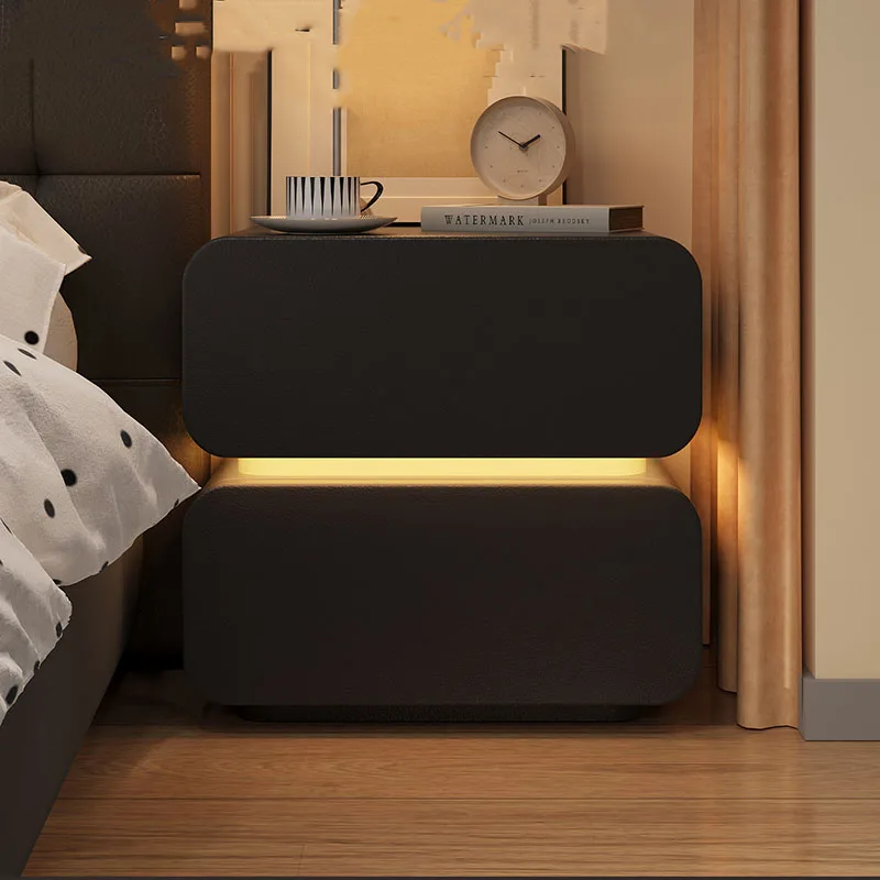 Vintage Modern Nightstand Luxury Nordic Aesthetic Interior Storage Trendy Display salon Nightstand Comodini Bedroom Furniture