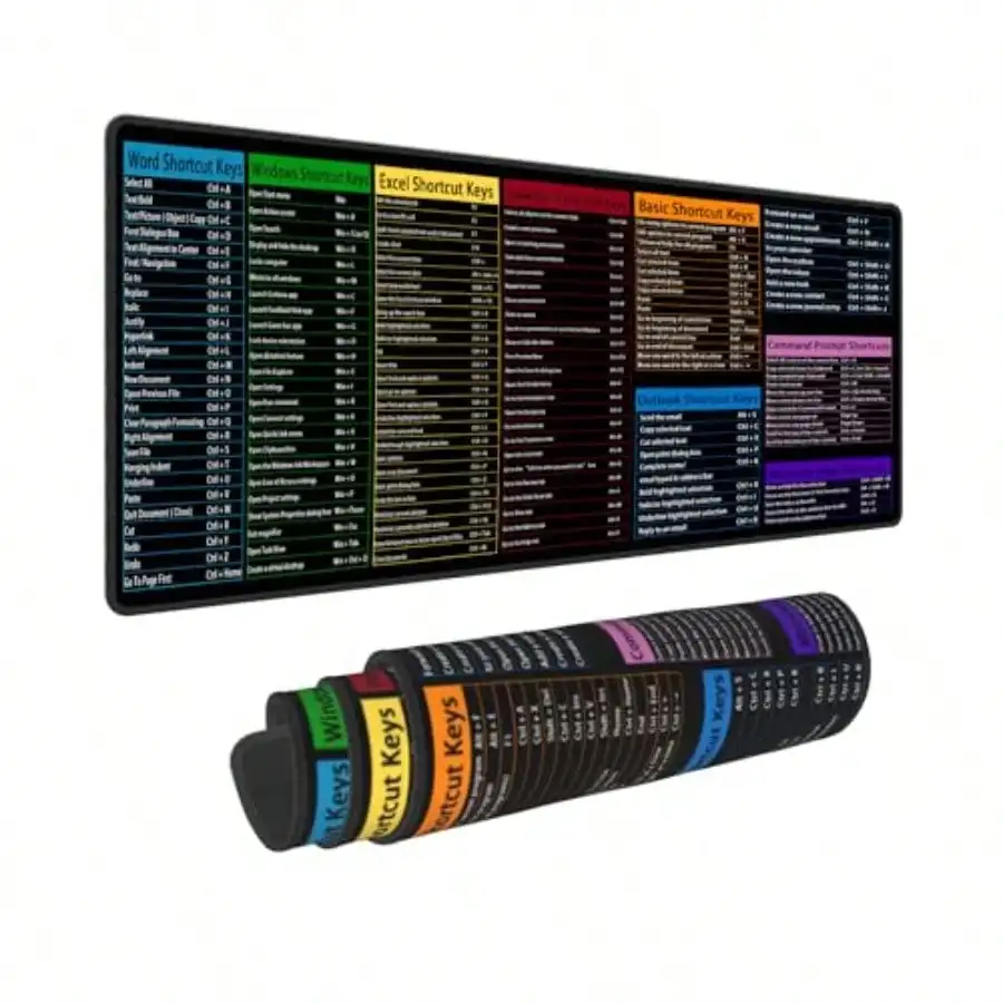 

Computer Office Power Point Excel Word Outlook Command Prompt Shortcut Keys Shortcuts Gaming Keyboard Mouse Pad Mousepad Desk