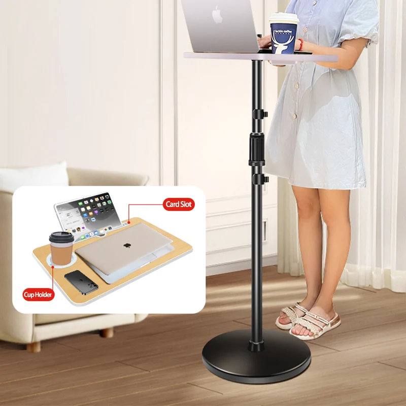 Laptop Stand Standing Shelf Booster Bracket Adjustable Elevated Shelf Stand Floor Standing Place