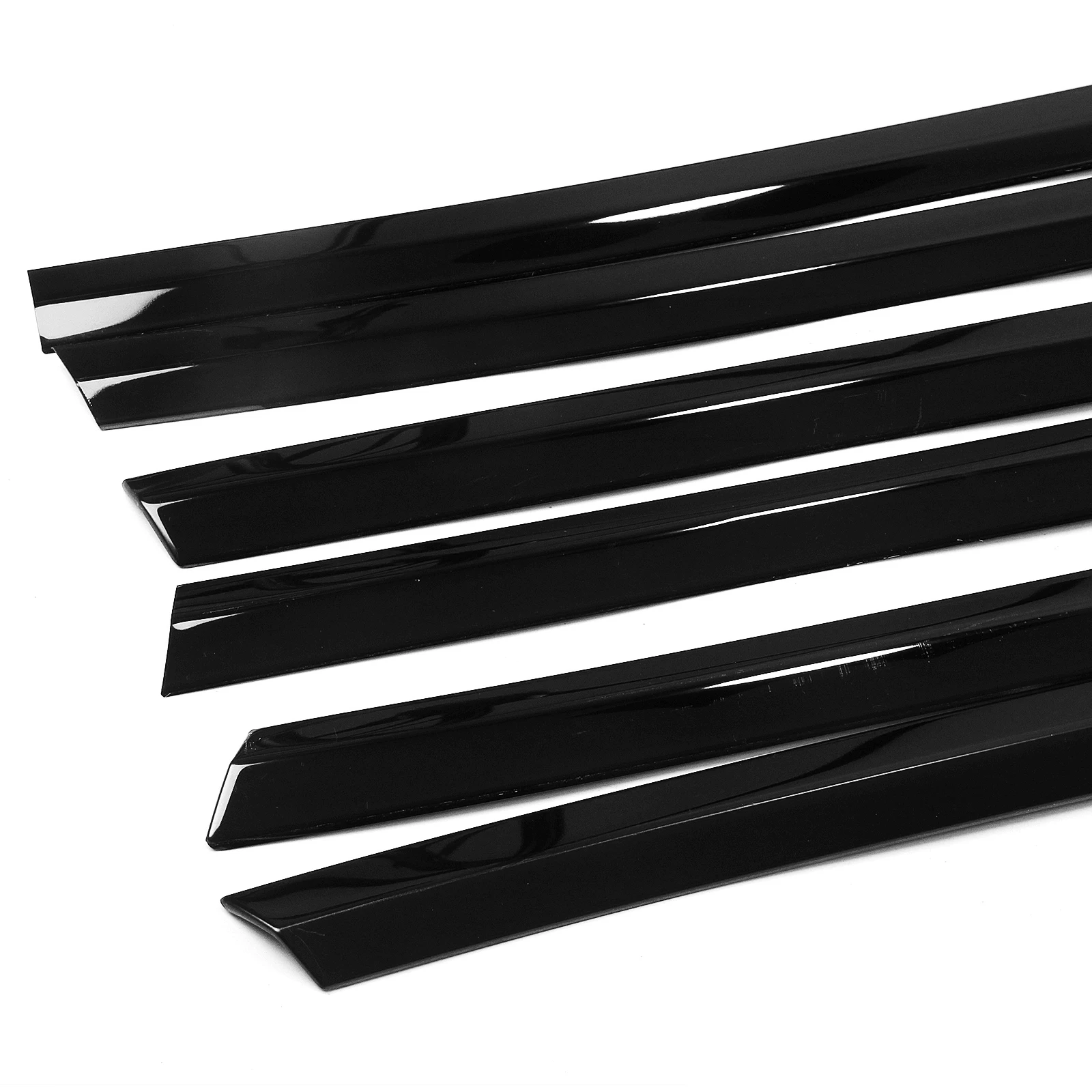 For Tesla Model Y 2020-2024 Exterior Window Trim Strip Cover Titanium Black Door Waterproof Seal Shade Moulding Decorative