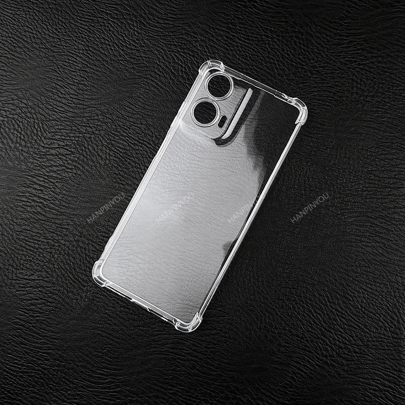 Anti-fall Casing For Motorola Moto G75 G55 G84 G64 G54 G34 G04 G24 Power G04s Soft Silicone Transparent Case Shockproof Cover