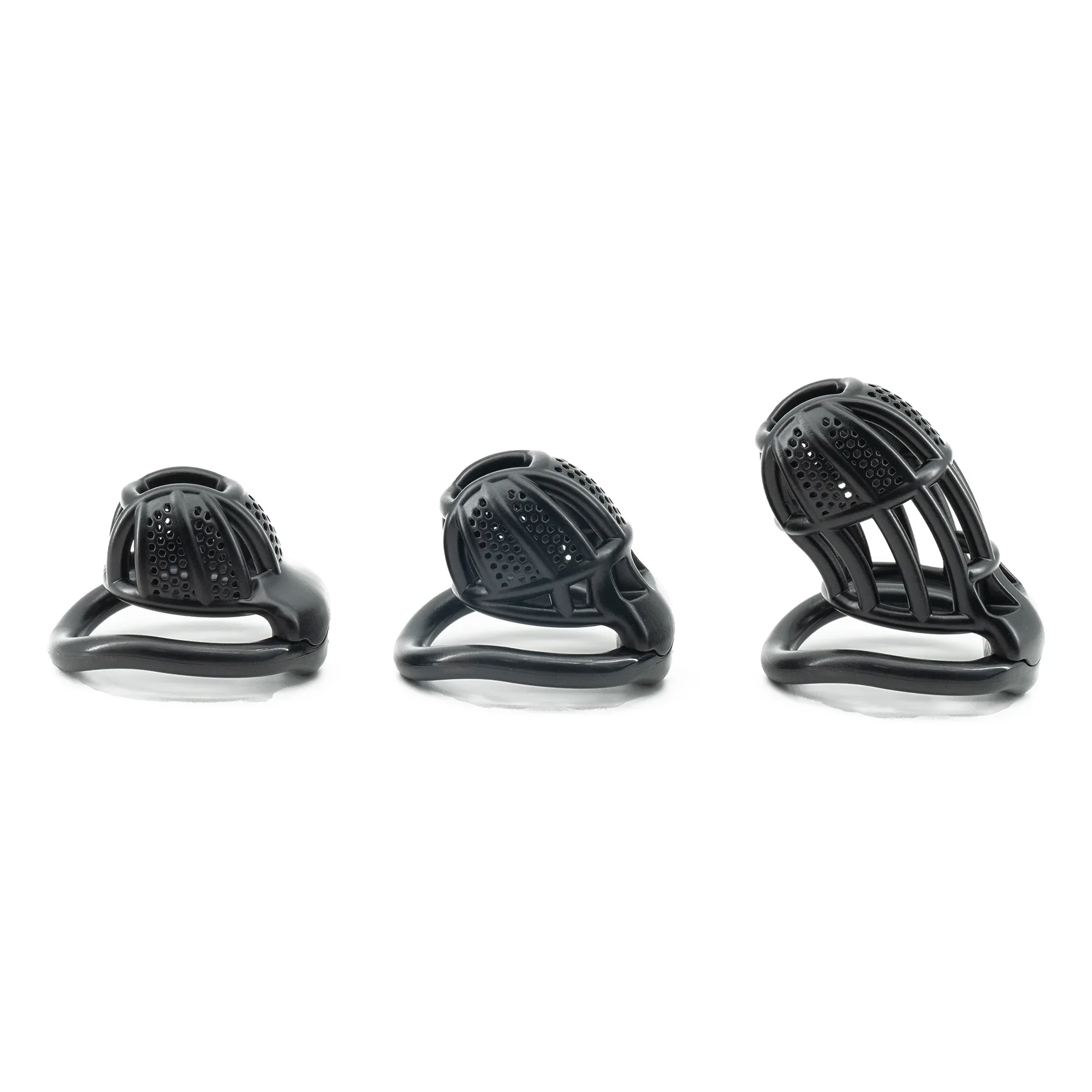 FODRK Beehive Mesh Chastity Lock Embedded Hidden Lock Male Chastity Device Lower Body Restraint SM Male Slave Training