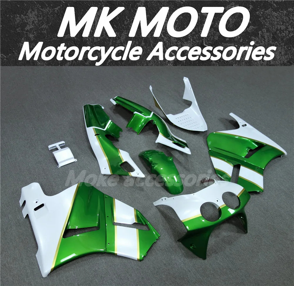 Motorcycle Fairings Kit Fit For VFR400 NC30 1989 1990 V4 Bodywork Set High Quality Abs Injection White Green