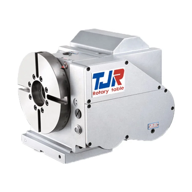 AR series 170mm back side TJR pneumatic 4th axis rotary table for cnc milling machine in stock