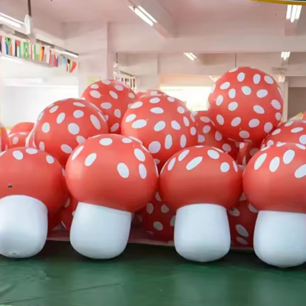 

2024 New Pvc Led Lights Giant Airtight Inflatable Mushroom With Mushroom Model Sealed Plant Air Balloon For Garden Decoration