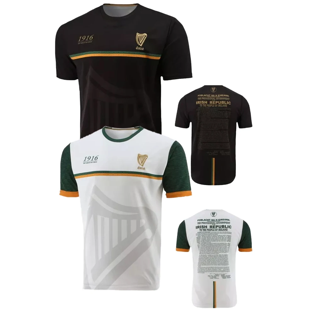 Two Pieces 1916 Commemoration Jersey Sports Football T-Shirt Collins Commemoration Buy One Get One Free Ireland Men's Shirt Top