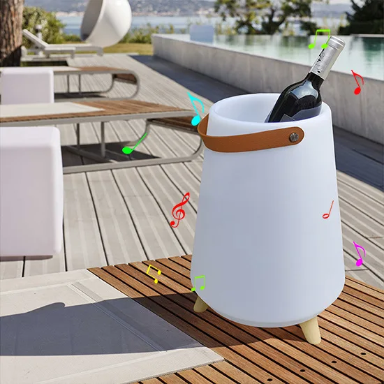 LED-lichtgevende 16-kleuren draagbare Bluetooth-luidspreker ijsemmer creatieve bar buiten