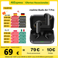 Global Version realme Buds Air 7 Pro Earphone 53dB Real-time Noise Cancellation 11+6mm Dual-DAC Driver Al Live Translator