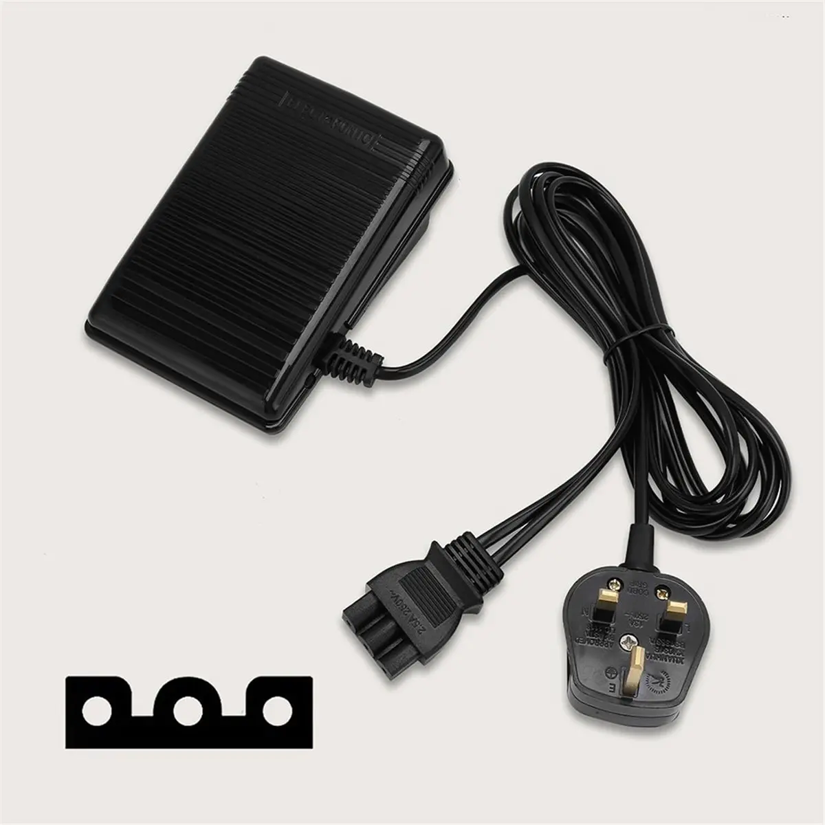 220v Sewing Machine Foot Control Pedal, Anti Slip Design,Easy Installation for Old-Fashioned Sewing Machine UK Plug