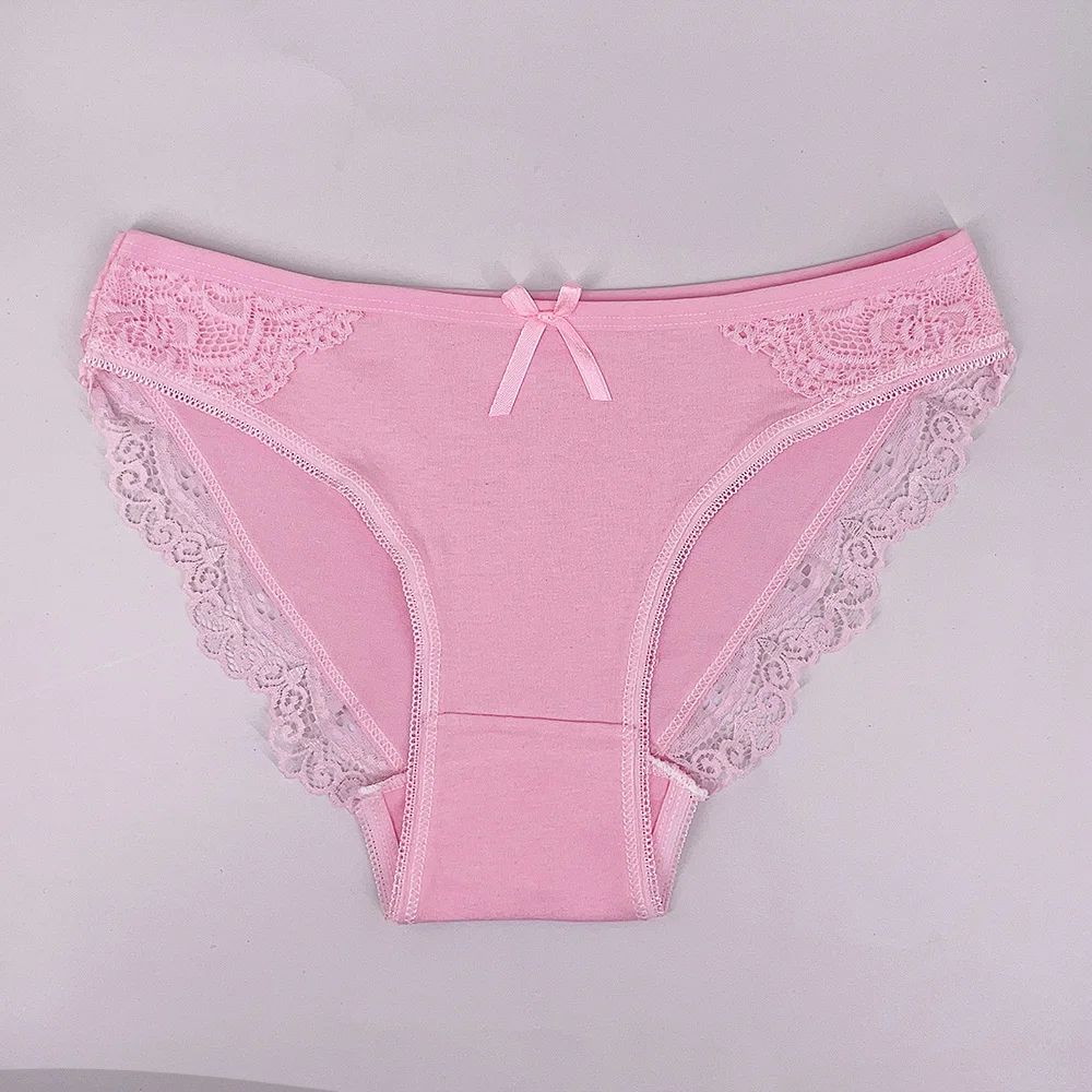 5 PCS/Set Women Briefs Panties M-XL Low-rise Underwear Soft Underpants Lace Ladies Panty Comfortable Lingerie 89335