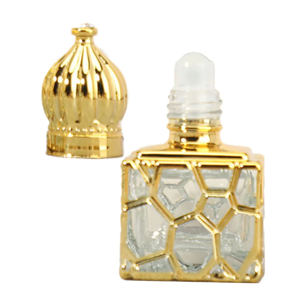 10Ml Glazen Roll-on Fles Gegalvaniseerde Zinklegering Body Roller Ball Parfum Monster Fles Draagbare Lichtdichte Essentiële Olie