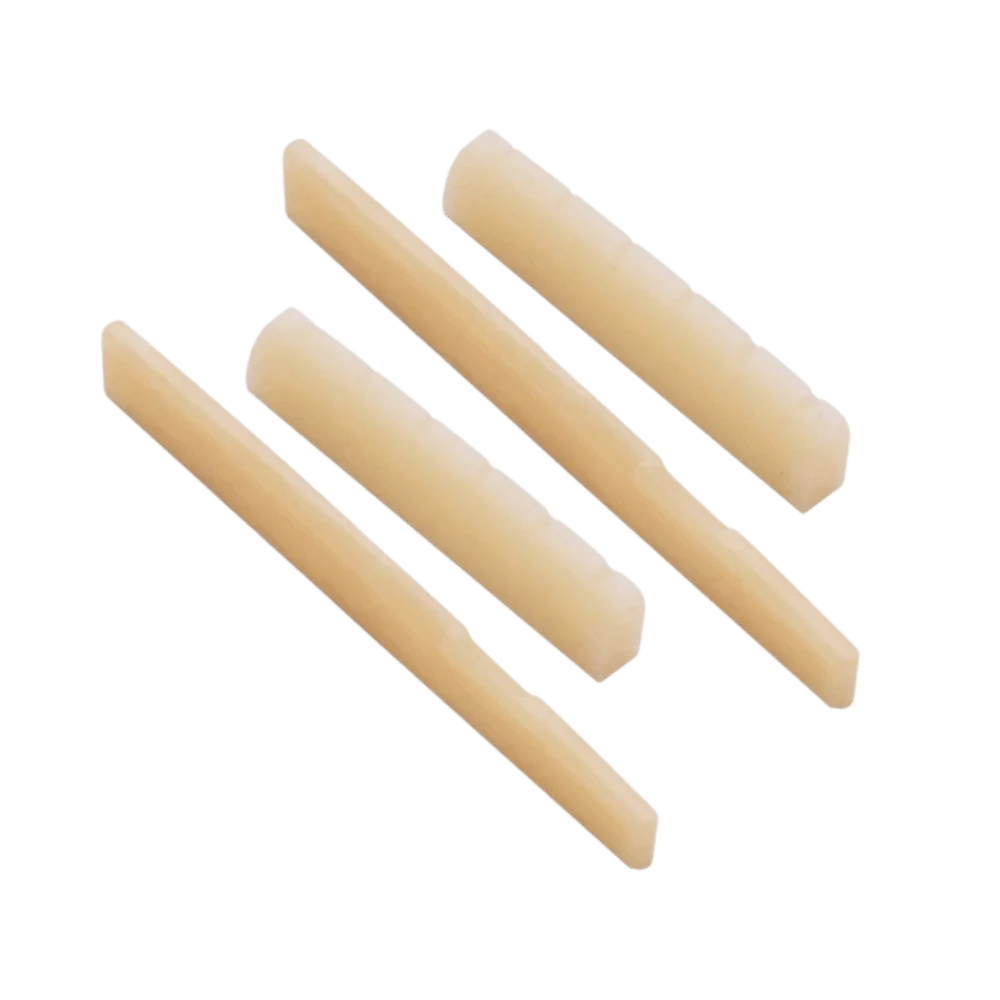 ​Unbleached/White Guitar Saddle and Nut​ Bone​ ​43mm/72mm Folk guitar Saddle​ Resonant Tone ​Bridge Saddle