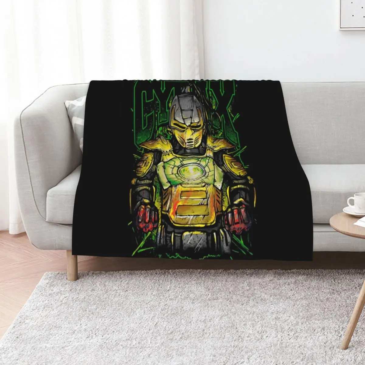 Mortal Kombat Cyrax Throw Blanket Thins Custom Blankets For Bed Hair Soft Plush Plaid for winter Blankets