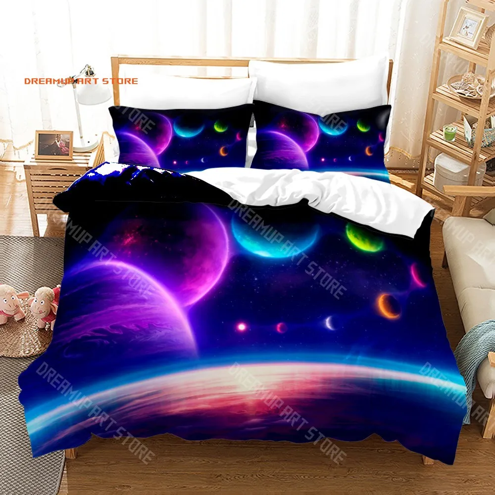 2026 3D Print Space Galaxy Bedding Set Bedspread Single Twin Full Queen King Size Sky Milky Way Planet Bed Set Aldult Kid Duvetc