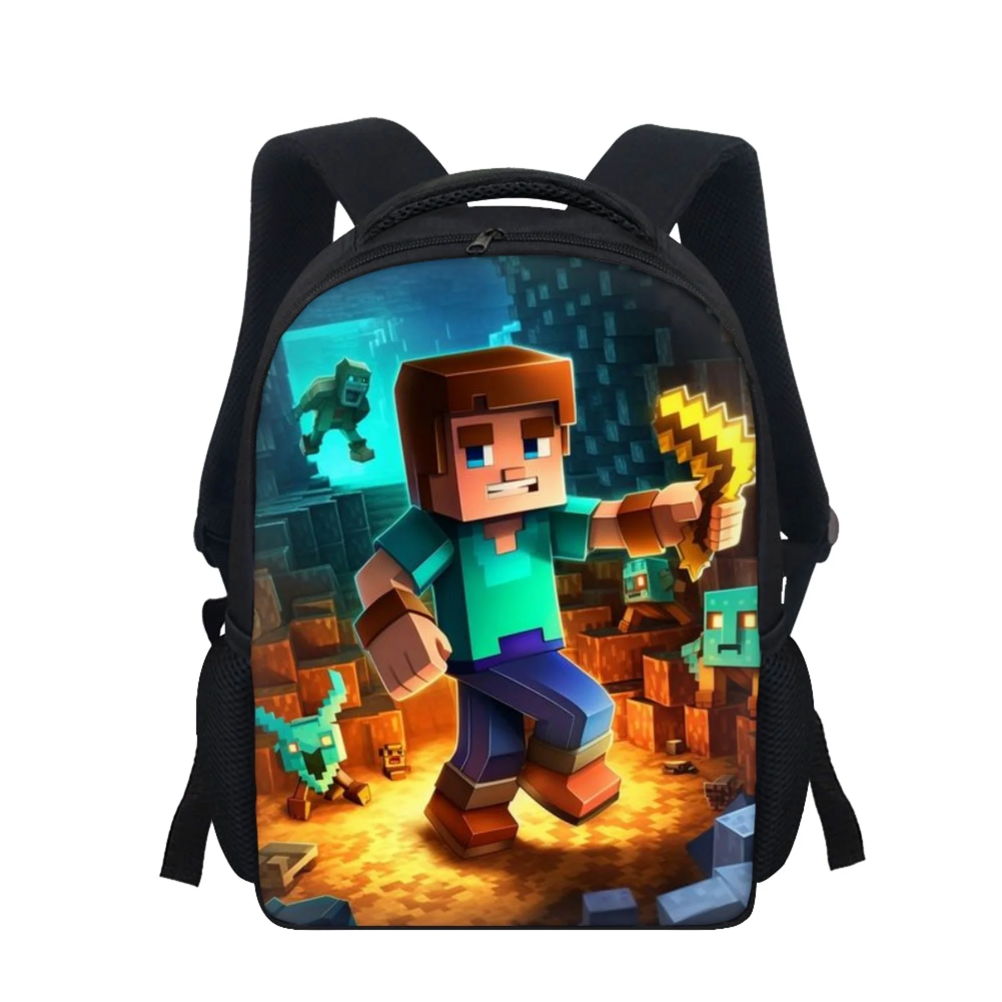 Meninos e meninas personalizado 3d impresso pixel jogo mochila da criança mochila de viagem portátil das crianças alta qualidade