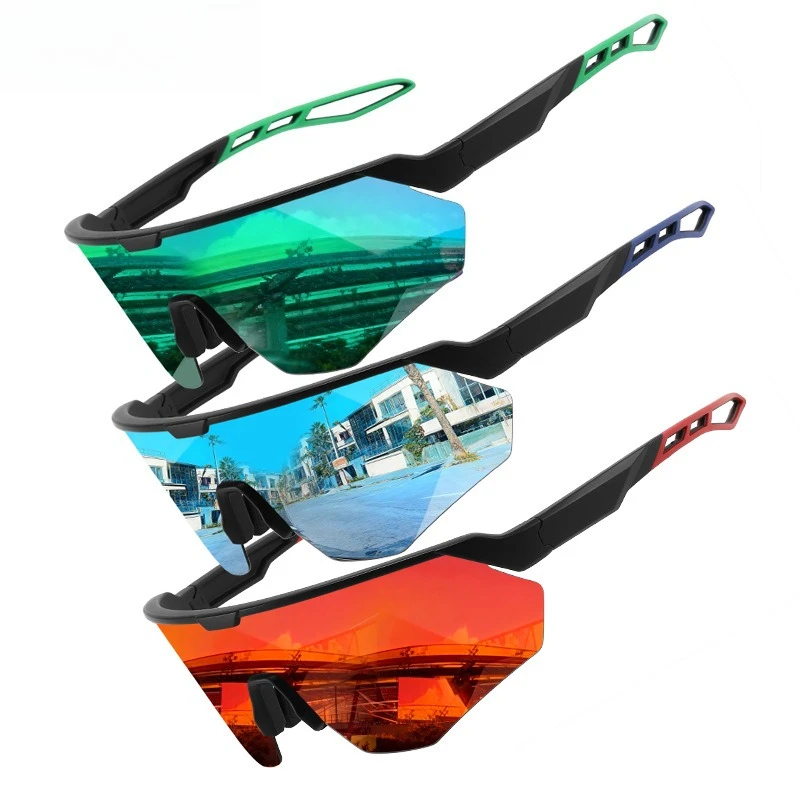 

New Unisex Trendy Polarized Sports Sunglasses, Iridescent UV400 Glare Reduction Eyewear for Cycling & Bicycle Riding