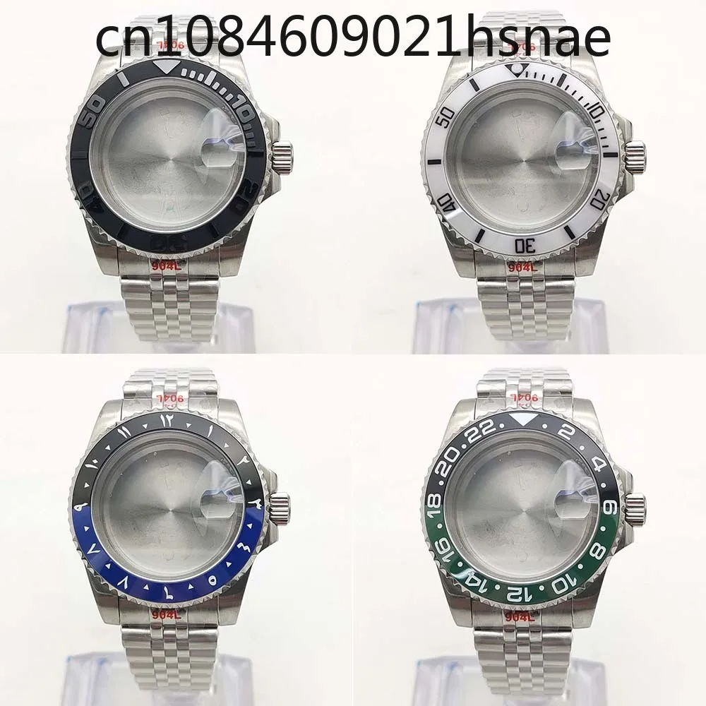 40MM stainless steel case + strap, suitable for NH35/4R/7S/NH70 movements, watch case sapphire