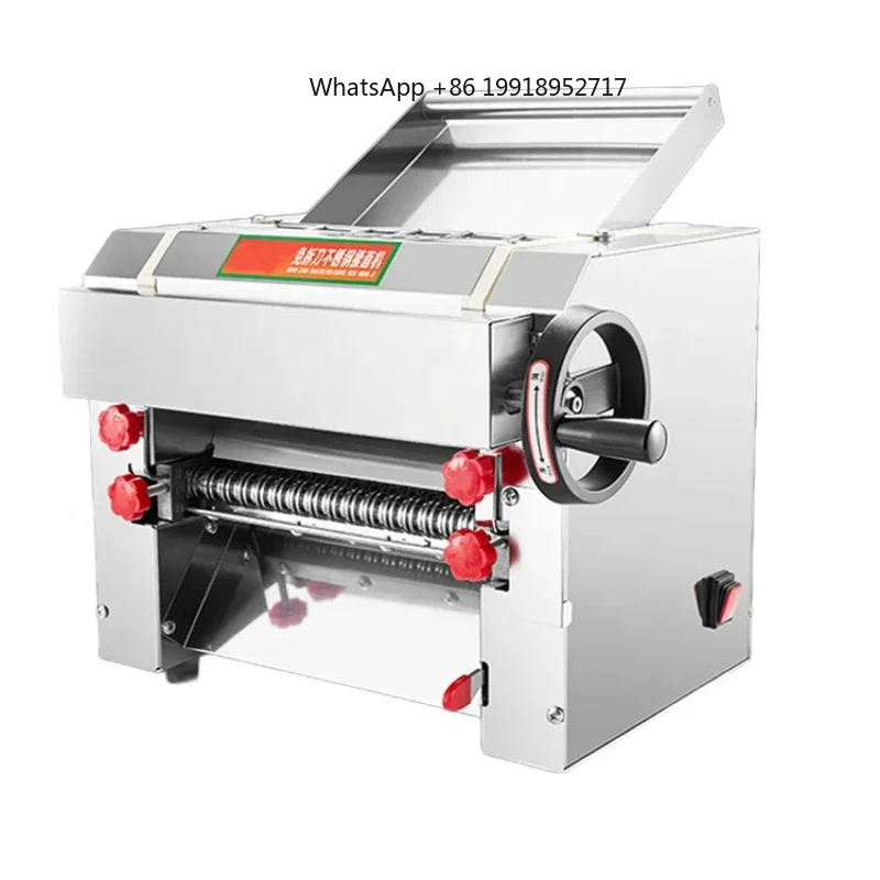 Automatic Noodle hine Pasta Maker 2-in-1 Thickness Adjustable Stainless Steel Dough Roller