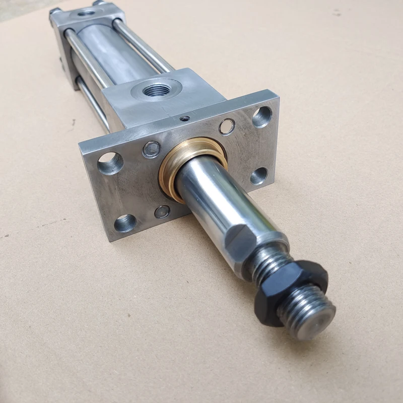 3000PSI 2.5Tons 10Ton 20Ton Flange Single Piston Tie Rod Double Action Pneumatic Cylinder With Pump For Press Stainless Steel