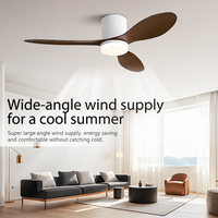 The New Fan Light Features Three Blades and Dimming Functionality,also Offers APP-controlled,Low Noise ceiling fan light