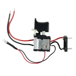 Convenient Electric Drill Dustproof Speed Control Push Button Trigger Switch DC 7.2-24V Cordless Drill Switch Replacement Switch