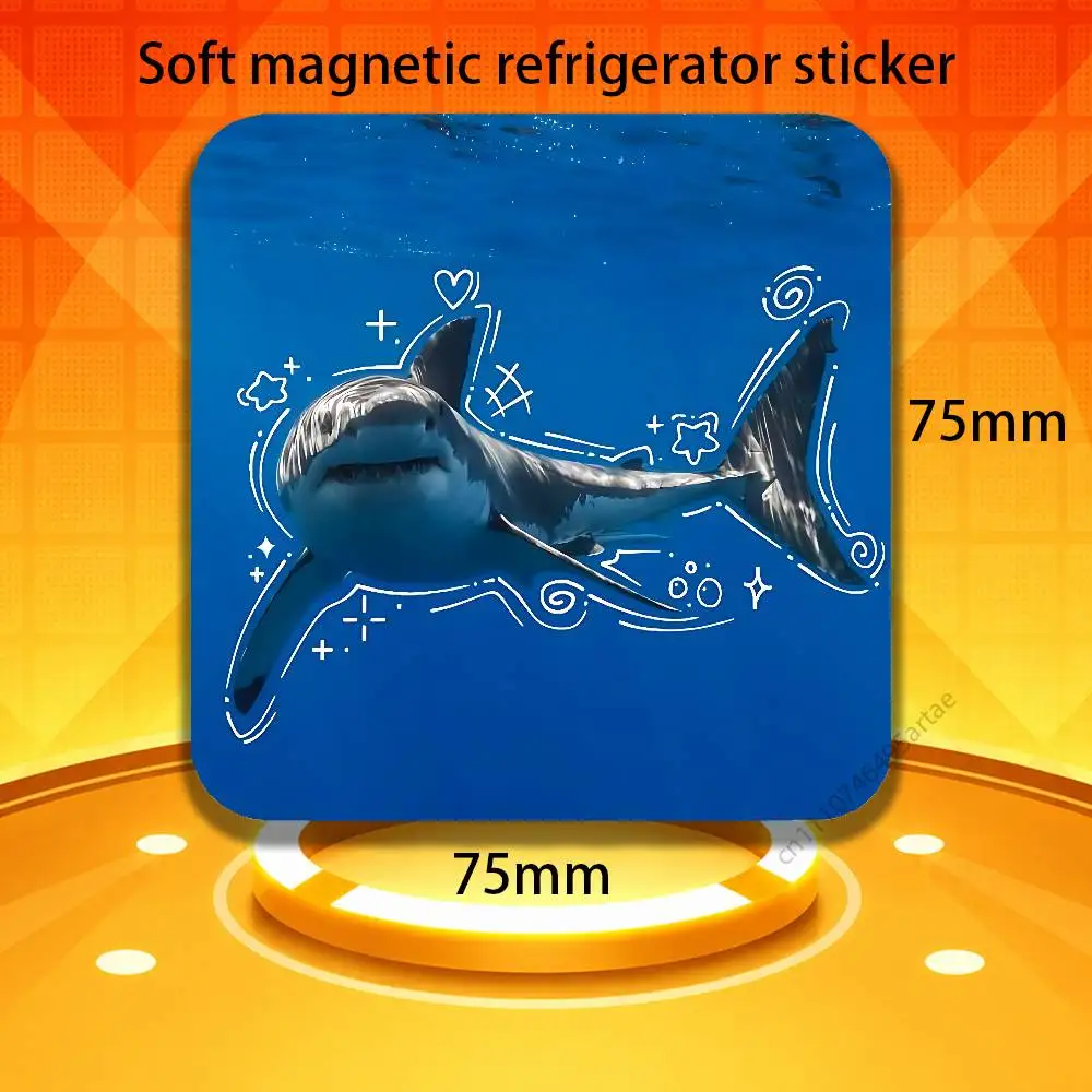Shockproof Fridge Magnet Personalized Magnetic Durable Plastic Square New Therian Delta Symbol Picture Surface Fridge Magnets