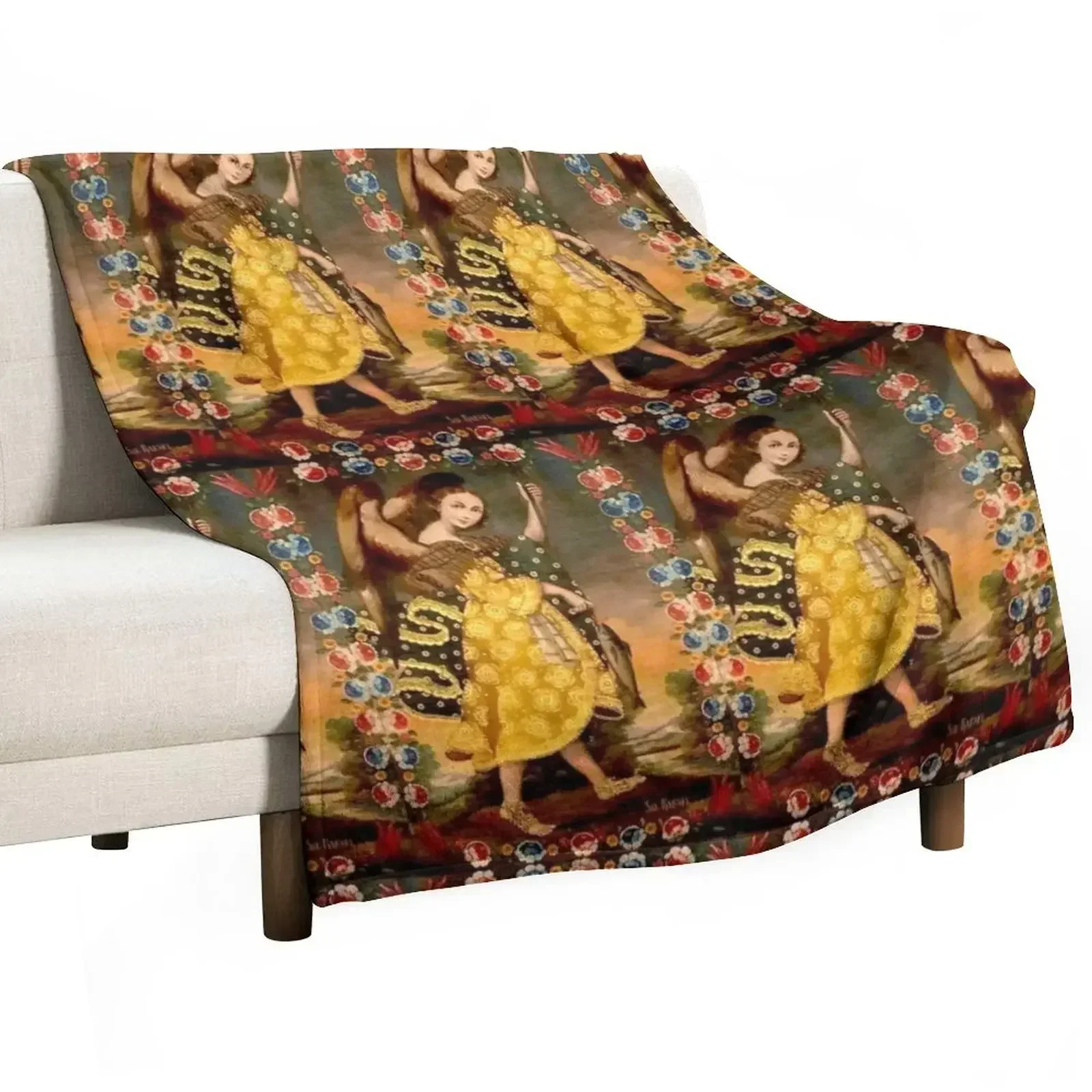 Archangel St. Raphael - Saint Raphael Throw Blanket Multi-Purpose Moving Furry For Decorative Sofa Flannels Sofas Blankets