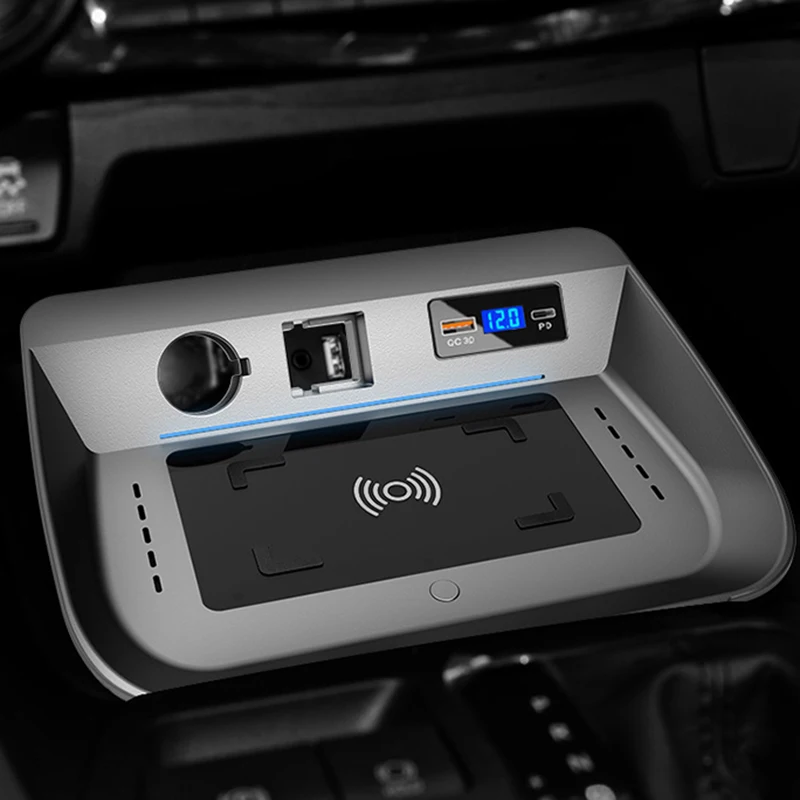 For Toyota RAV4  RAV 4 2019 2020 2021 2022 Car wireless charger 15w fast phone charger charging pad phone holder accessories