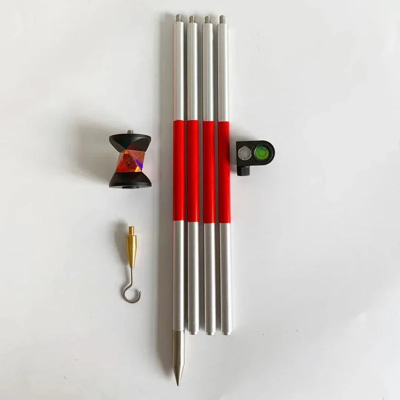 

Hot Sale NEW Product GRZ101 360 Degree Mini Reflector ATR Total Station Prism With 4 Poles