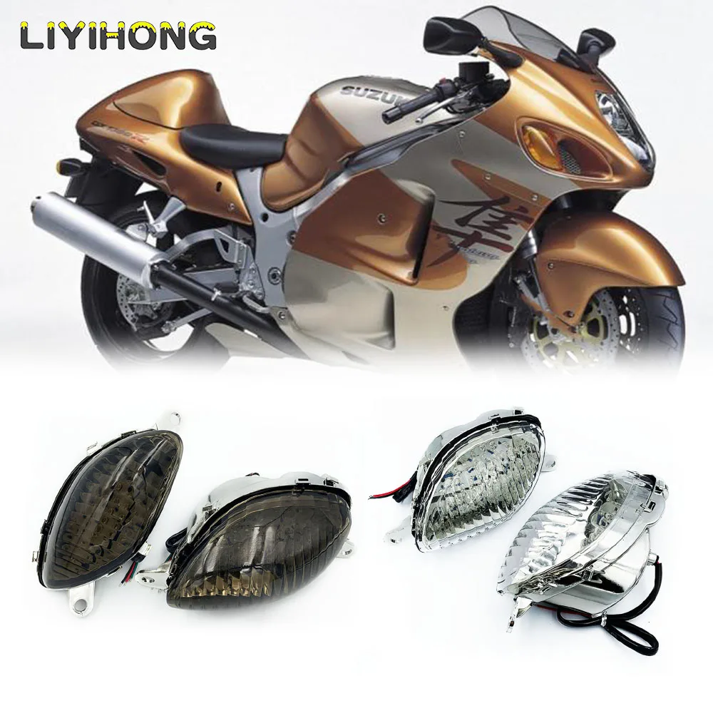 For Suzuki Hayabusa GSXR1300 GSX1300R 1999 2000 2001 2002 2003 2004 2005 2006 2007 Front Turn Signals Blinker LED Light