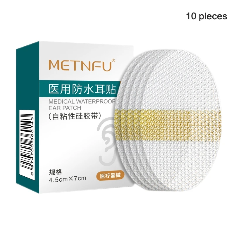 10/30 Uds pegatinas impermeables para los oídos del bebé Protector oídos impermeable para bebé recién nacido