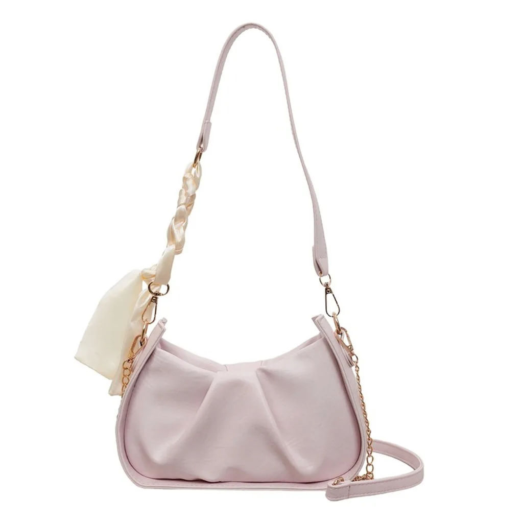 Underarm Bag Urban Minimalist Handbag Shoulder Bag Ruched Ruched Bag For Casual Outfits Short Trips Daily Commuting