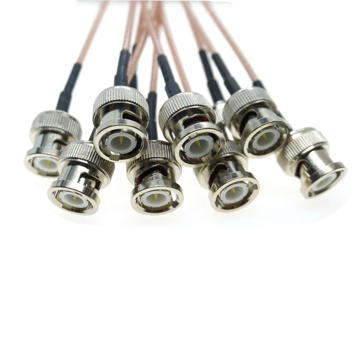 5Pcs RG316 Coaxial Cable Q9 BNC Male Plug To BNC Male Crimp for RG316 SDI Signal Camera RF Pigtail 50Ohm Low Loss Copper Brass